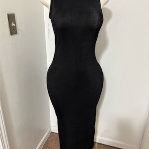 Chic Black Midi Dress